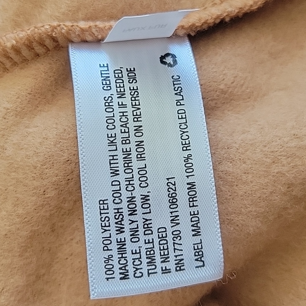 All In Motion Sherpa Teddy Jacket Large Tan - Picture 9 of 9